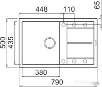 Кухонная мойка Elleci Unico 300 K96 White