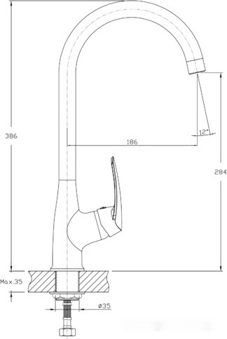 Смеситель GranFest QUARZ GF-Z3424 (песочный)