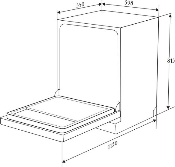 Посудомоечная машина ZUGEL ZDI608