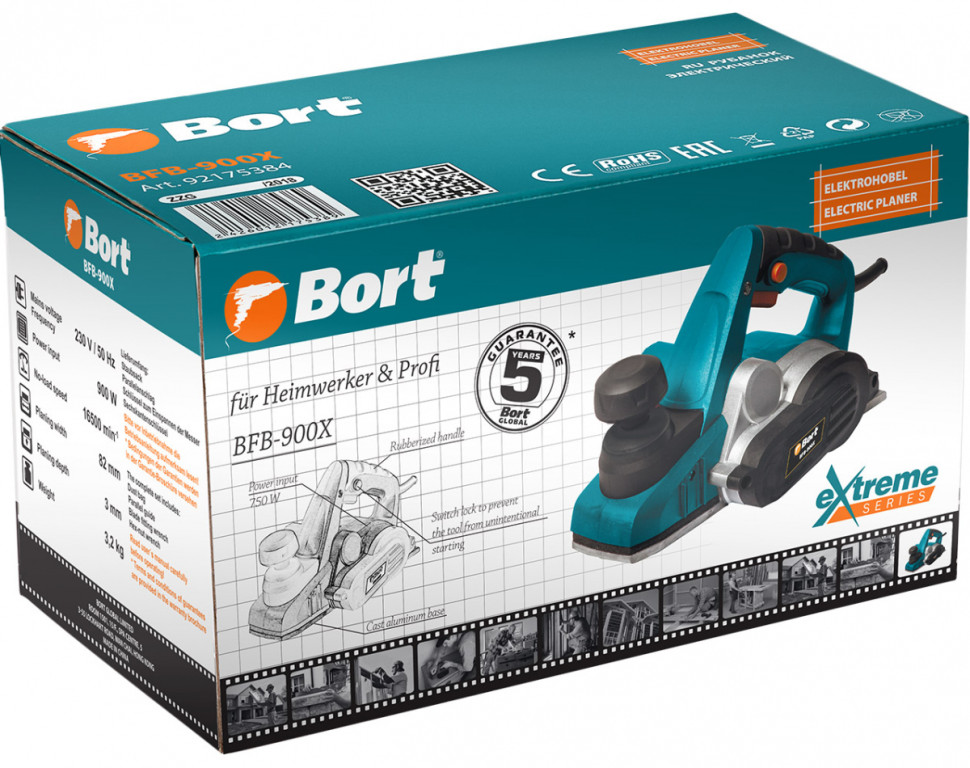 Электрорубанок BORT BFB-900X