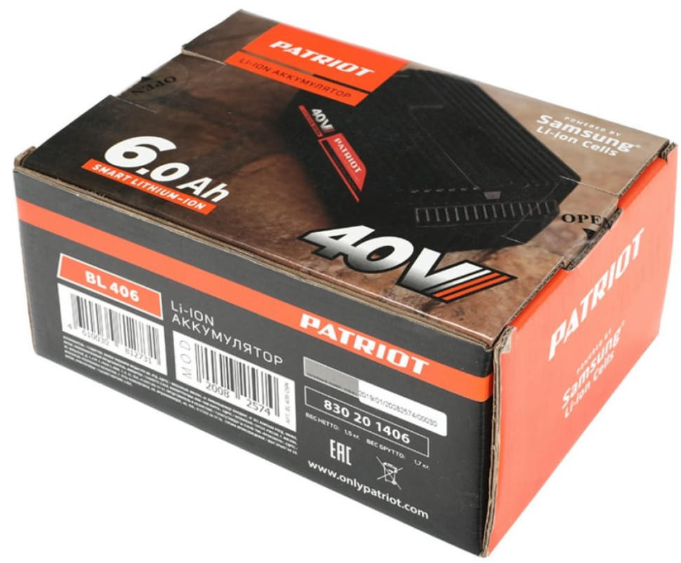 Аккумулятор для инструмента Patriot BL 406