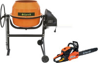 Бетономешалка Garvill БСЭ-120 + Бензопила цепная CS45K