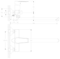 Смеситель Rossinka Silvermix RS28-33