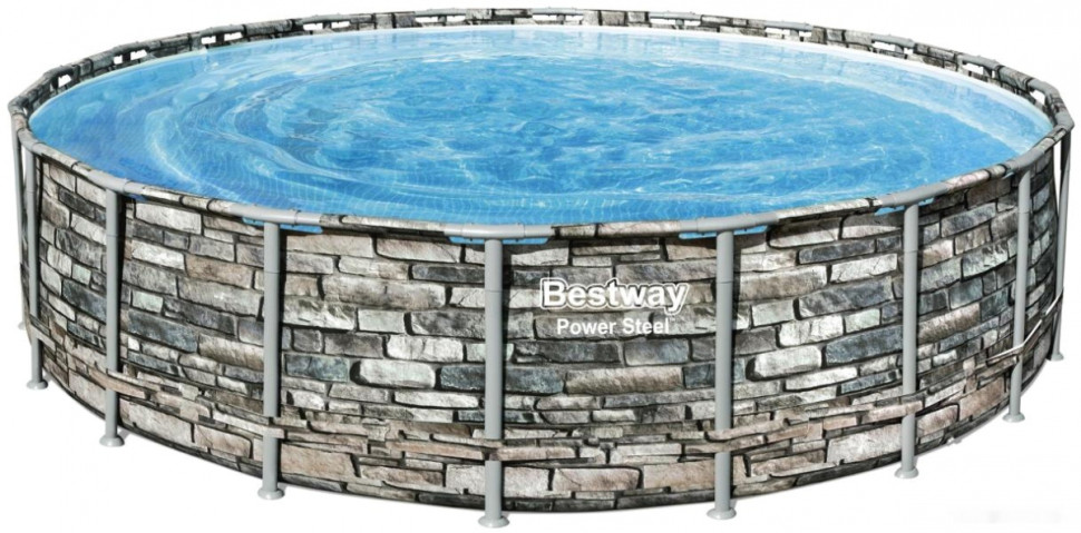 Бассейн Bestway Power Steel Камень 56883 (610x132)