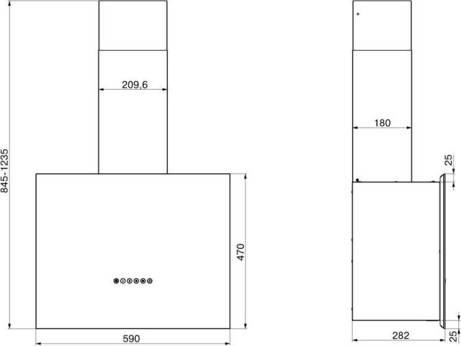 Вытяжка Elikor Метеорит 60П-700-Э4Д 195948 (черный с серебром)