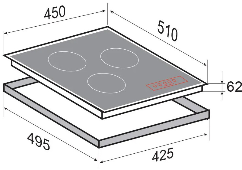Варочная панель Zigmund & Shtain CI 33.4 W