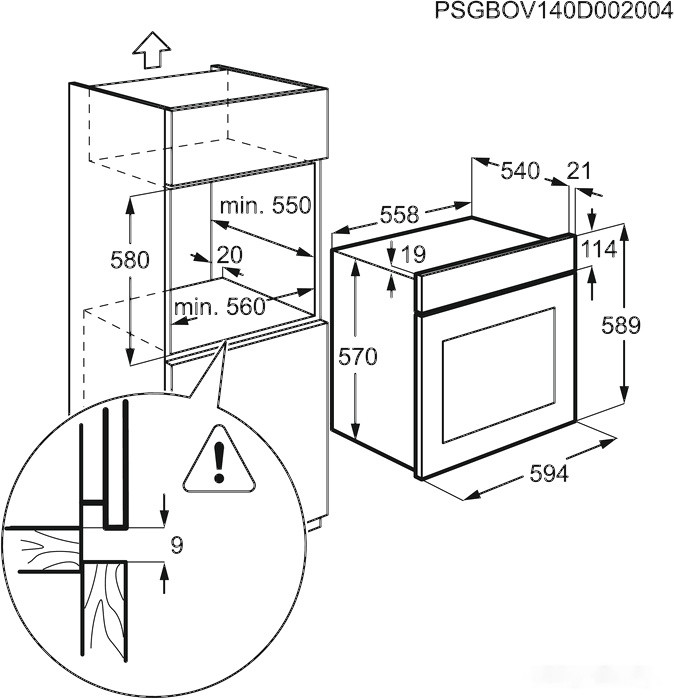 Духовой шкаф Electrolux OEF5C50V