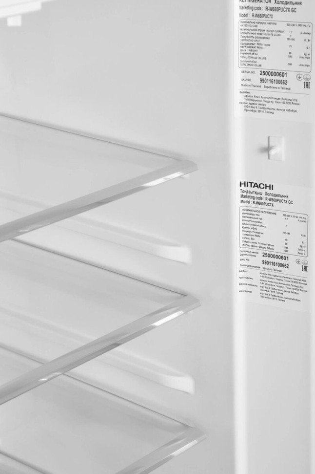 Четырёхдверный холодильник Hitachi R-W660PUC7XGC