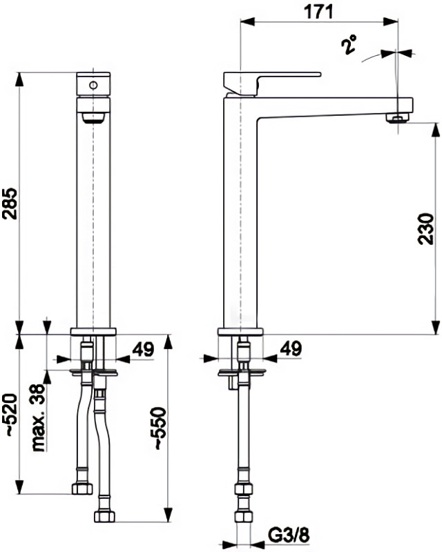 Смеситель Armatura Logon 5132-612-00