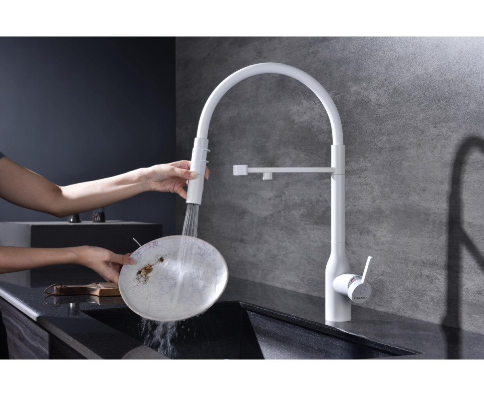 Смеситель Paulmark Magneto One Ma213188-WH (белый/белый матовый)