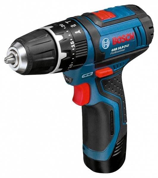 Дрель-шуруповерт Bosch GSR 12V-15 Professional 0615990K2L (с 2-мя АКБ, кейс)