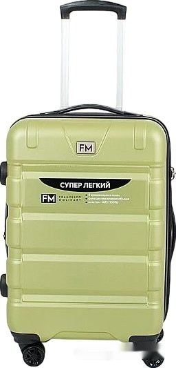 Чемодан-спиннер Francesco Molinary 336-161426/3-20 (салатовый)