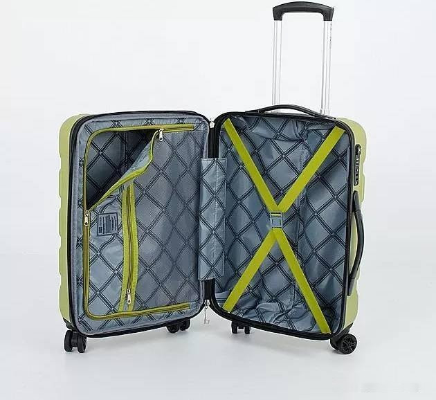 Чемодан-спиннер Francesco Molinary 336-161426/3-20 (салатовый)