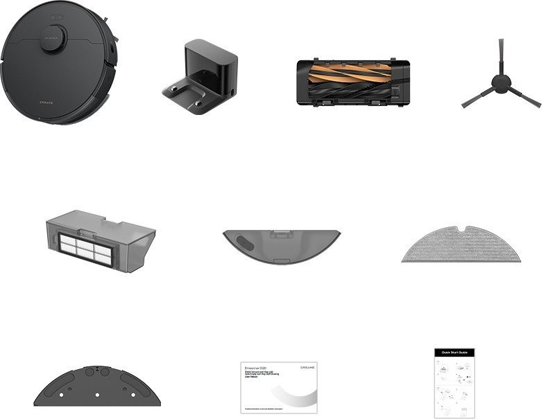 Робот-пылесос Dreame Robot Vacuum D20 Black RLD35GA (евровилка, черный)