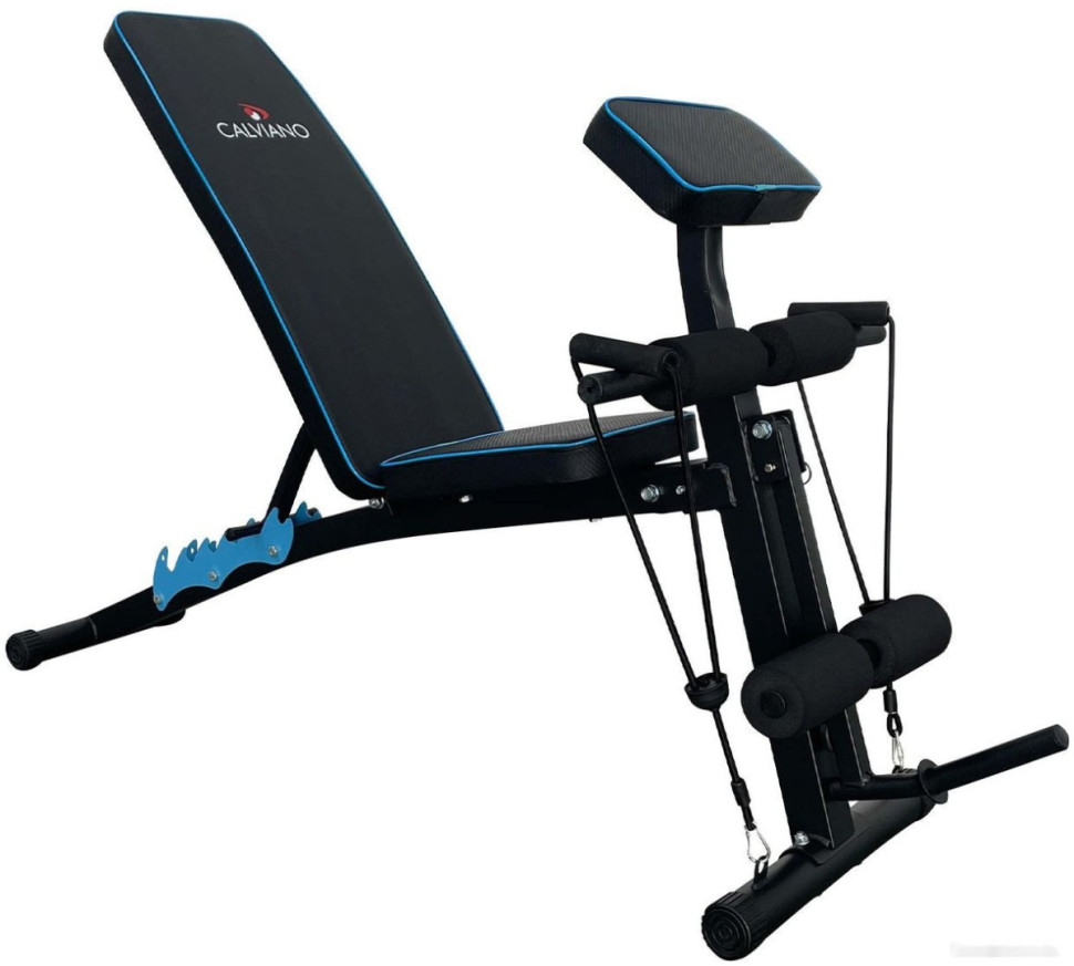 Силовая скамья Calviano 1003 (черный/синий)