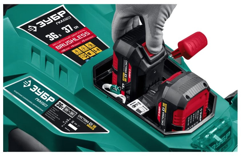 Аккумуляторная газонокосилка ЗУБР ГКЛ-3736