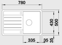 Кухонная мойка Blanco Legra 45S жасмин