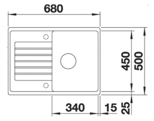 Кухонная мойка Blanco Zia 45S Compact Silgranit PuraDur (Black)