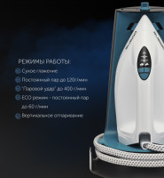 Утюг Polaris PSS 7570K (белый/бирюзовый)