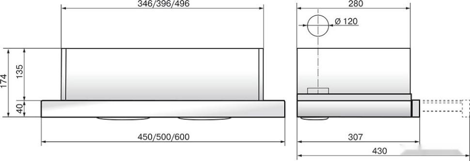 Вытяжка Elikor Интегра Glass 45Н-400-В2Д (нержавеющая сталь/черное стекло) (943434)