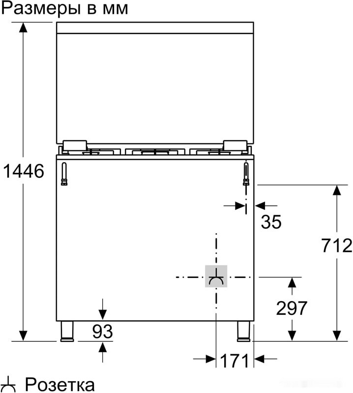 Плита Bosch HGW3FSV50Q