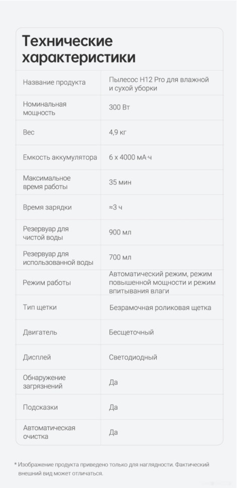 Вертикальный пылесос с влажной уборкой Dreame Dreame H12 Pro wet and dry Vacuum Cleaner (международная версия)