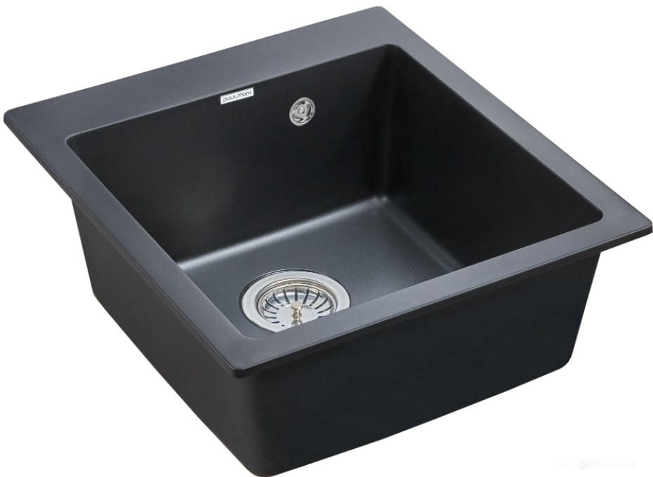Кухонная мойка Paulmark Zemar PM104651-BLM черный металлик