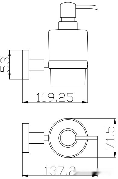 Дозатор для жидкого мыла Slezak RAV Colorado COA0303Z