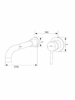 Смеситель РМС SUS129BL-3