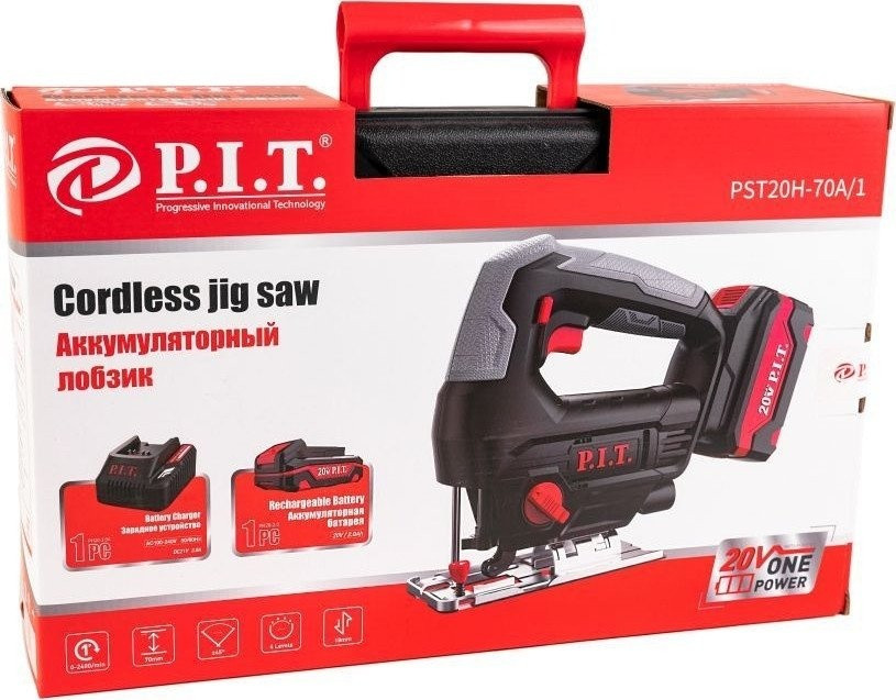 Лобзик P.I.T. PST20H-70A/1 (с 1-им АКБ, кейс)