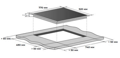 Варочная панель Meferi MEH755BK ULTRA
