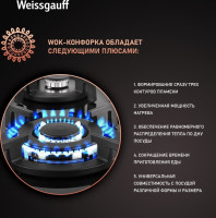 Варочная панель Weissgauff HGG 640 BGV