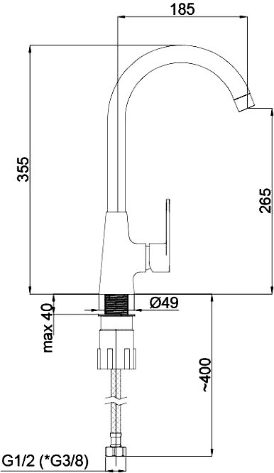 Смеситель Rubineta Viva-33