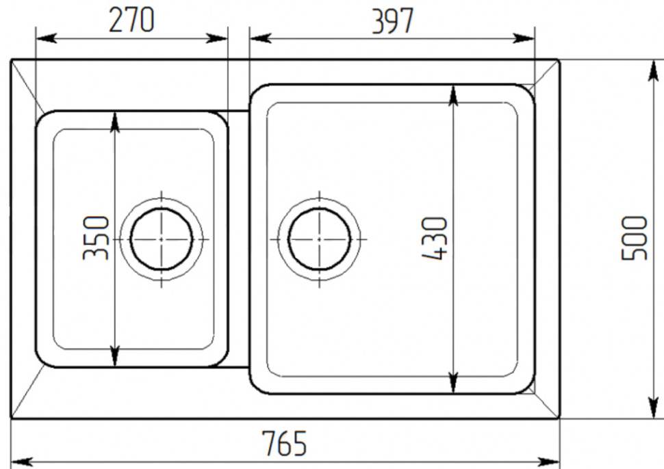 Кухонная мойка Gran-Stone GS 76 K 307 терракот