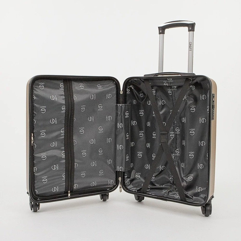 Чемодан Grott 340-619/3-20GLD (золотой)