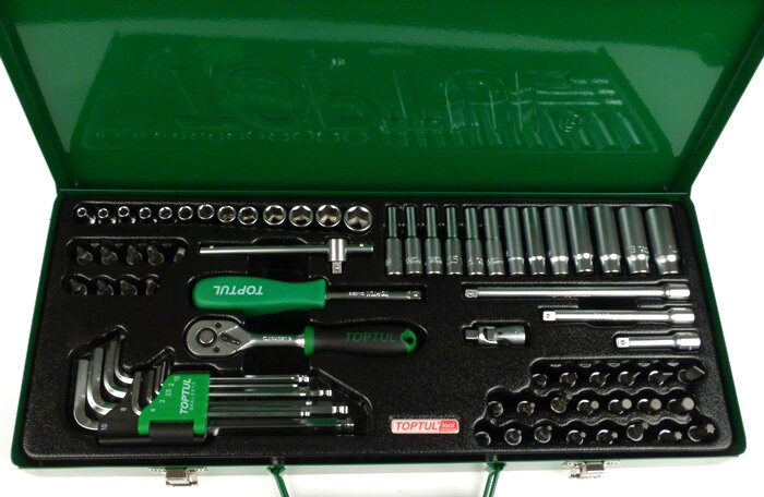 Набор торцевых головок Toptul GCAD7202 72 предмета