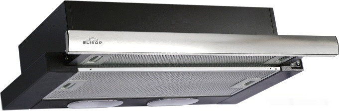 Вытяжка Elikor Интегра 50П-400-В2Л (черный/нержавеющая сталь)