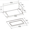 Вытяжка Weissgauff Aura 456 PB Black Glass