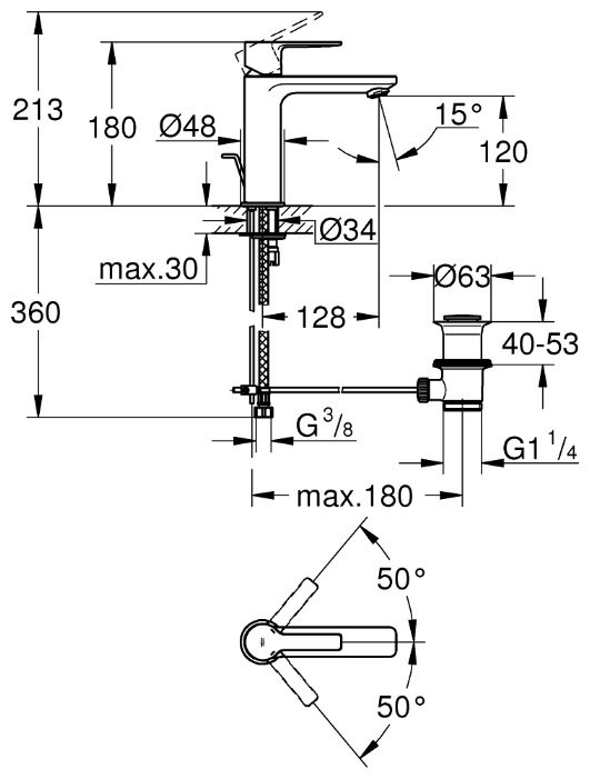 Смеситель Grohe Lineare 32114001