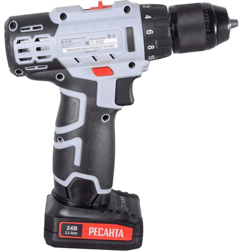 Аккумуляторная дрель-шуруповерт Ресанта ДА-24-2ЛК