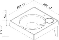 Умывальник Belux Грааль Set 60
