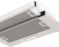 Вытяжка Elikor Интегра Glass 60Н-400-В2Д (нержавеющая сталь/белое стекло) (940981)