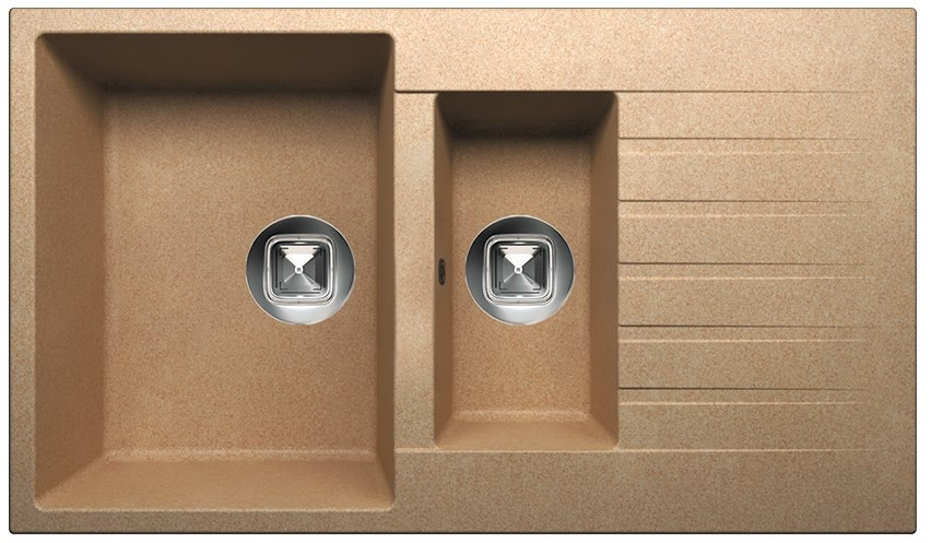 Кухонная мойка Tolero R-118 (бежевый)
