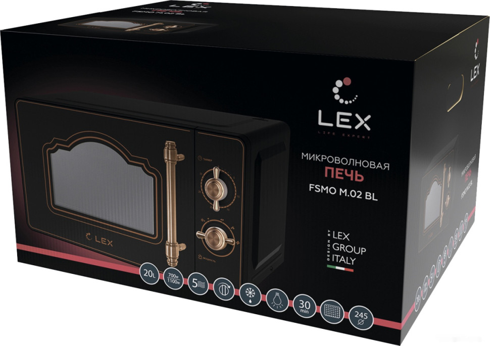 Микроволновая печь LEX FSMO M.02 BL