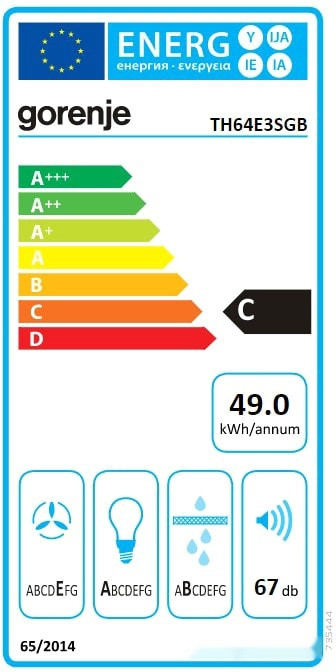 Вытяжка Gorenje TH64E3SGB