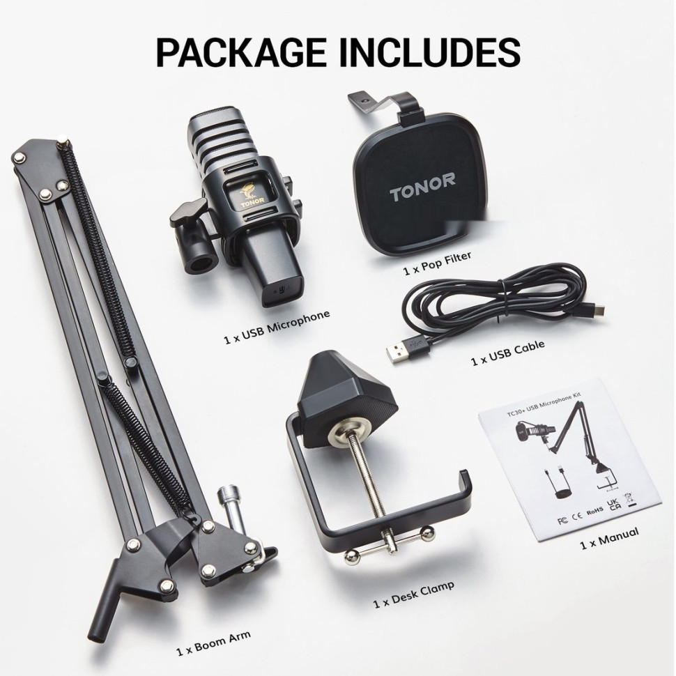 Проводной микрофон Tonor TC30+