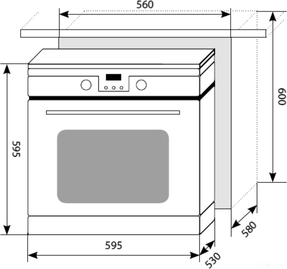 Духовой шкаф LEX EDP 093 IX NEW