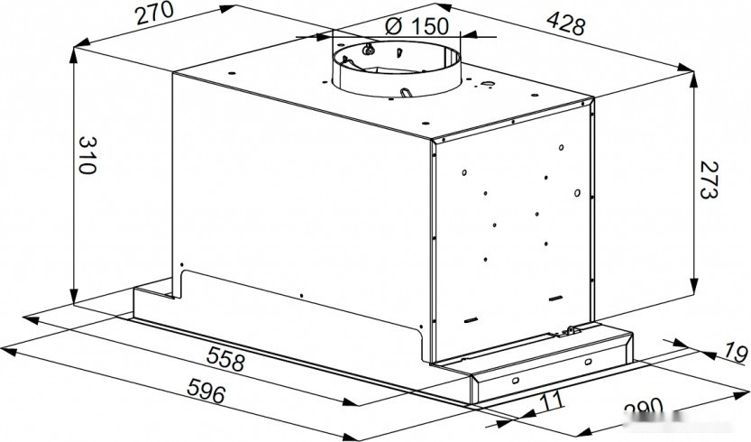 Вытяжка Konigin Incanto 60 (белый)