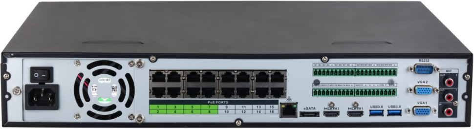 Видеорегистратор наблюдения Dahua DHI-NVR5432-16P-EI