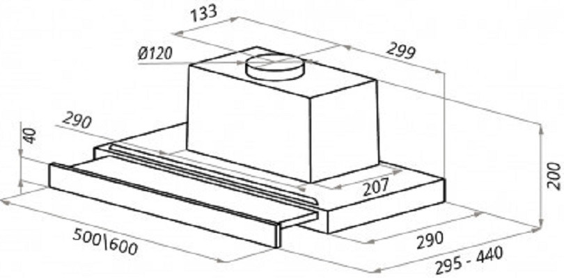 Вытяжка Ciarko Turbo 50 (коричневый)